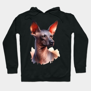 Xoloitzcuintli Watercolor - Beautiful Dog Hoodie